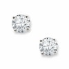 Thumbnail Image 0 of Previously Owned 3/8 CT. T.W. Diamond Solitaire Stud Earrings in 14K White Gold