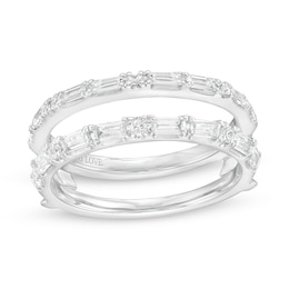 Previously Owned - Vera Wang Love Collection 1/2 CT. T.W. Diamond Solitaire Enhancer in 14K White Gold
