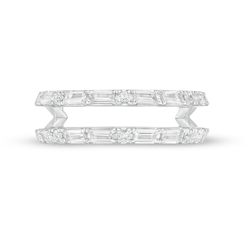 Previously Owned - Vera Wang Love Collection 1/2 CT. T.W. Diamond Solitaire Enhancer in 14K White Gold