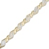 Thumbnail Image 0 of Previously Owned - 1 CT. T.W. Diamond Rolling Flame Link Bracelet in 10K Gold - 7.25"