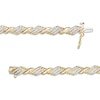 Thumbnail Image 2 of Previously Owned - 1 CT. T.W. Diamond Rolling Flame Link Bracelet in 10K Gold - 7.25"