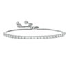 Thumbnail Image 1 of Previously Owned - 1 CT. T.W. Lab-Created Diamond Tennis Bolo Bracelet in 14K White Gold (F/SI2) - 9.0&quot;