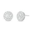 Thumbnail Image 0 of Previously Owned - 2 CT. T.W. Diamond Frame Stud Earrings in 14K White Gold (I/SI2)