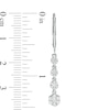 Thumbnail Image 3 of Previously Owned - 1/2 CT. T.W. Multi-Diamond Graduated Flower Dangle Drop Earrings in 10K White Gold