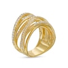 Thumbnail Image 3 of Previously Owned - 1 CT. T.W. Diamond Layered Orbit Ring in 10K Gold