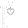 Thumbnail Image 1 of Previously Owned - 1/2 CT. T.W. Diamond Scallop Heart Pendant in 10K White Gold