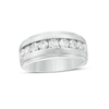 Thumbnail Image 0 of Previously Owned - Men's 1-1/2 CT. T.W. Diamond Nine Stone Wedding Band in 10K White Gold