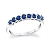 Thumbnail Image 0 of Previously Owned - Blue Sapphire Eight Stone Band in 14K White Gold