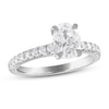 Thumbnail Image 1 of Previously Owned - Royal Asscher® 1-1/3 CT. T.W. Oval Diamond Engagement Ring in 14K White Gold