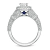 Thumbnail Image 2 of Previously Owned - Vera Wang Love Collection 1-1/5 CT. T.W. Diamond Frame Vintage-Style Engagement Ring in 14K White Gold