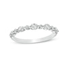 Thumbnail Image 1 of Previously Owned - 5/8 CT. T.W.  Oval Diamond Alternating Anniversary Band in 14K White Gold (I/SI2)