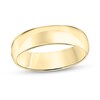 Thumbnail Image 1 of Previously Owned - 6.0mm Engravable Low Dome Comfort Fit Wedding Band in 10K White, Yellow or Rose Gold (1 Line)