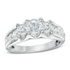 Thumbnail Image 1 of Previously Owned - 1-1/2 CT. T.W. Diamond Past Present Future® Engagement Ring in 14K White Gold