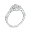 Thumbnail Image 1 of Previously Owned - 1/3 CT. T.W. Multi-Diamond Frame Collared Ring in 10K White Gold