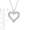 Thumbnail Image 3 of Previously Owned - 1 CT. T.W. Diamond Double Row Heart Pendant in 10K White Gold