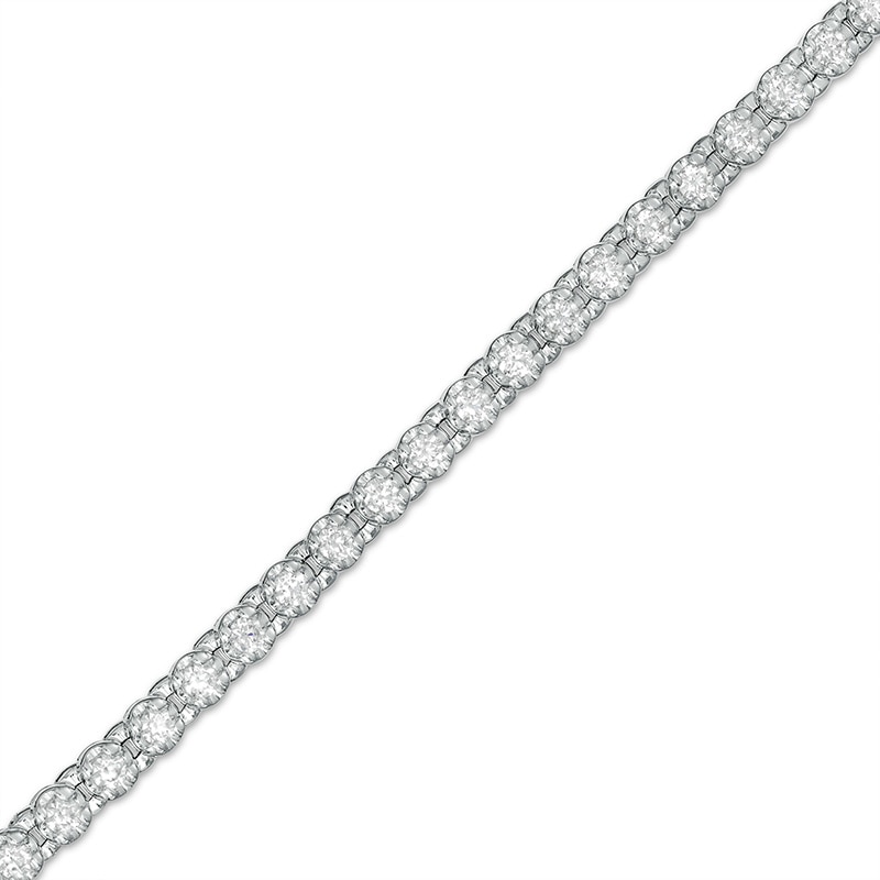 Main Image 1 of Previously Owned - 2 CT. T.W. Diamond Tennis Bracelet in 10K White Gold