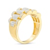 Thumbnail Image 2 of Previously Owned - Men's 1/2 CT. T.W. Diamond Scalloped Edge Triple Row Band in 10K Gold