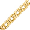 Thumbnail Image 0 of Previously Owned - Italian Gold 2.5mm Double Flat Link Bracelet in Hollow 14K Gold - 7.5"