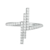 Thumbnail Image 3 of Previously Owned - 3/8 CT. T.W.  Lab-Created Diamond Triple Vertical Bar Ring in 14K White Gold (F/SI2)