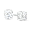 Thumbnail Image 1 of Previously Owned - 2 CT. T.W.  Lab-Created Diamond Solitaire Hidden Frame Stud Earrings in 10K White Gold (I/I1)