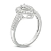 Thumbnail Image 1 of Previously Owned - 1/3 CT. T.W. Diamond Teardrop-Shaped Frame Vintage-Style Engagement Ring in 10K White Gold