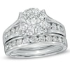 Thumbnail Image 0 of Previously Owned - 1-1/2 CT. T.W. Multi-Diamond Bridal Set in 14K White Gold