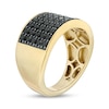 Thumbnail Image 2 of Previously Owned - Men's 2 CT. T.W. Black Diamond Multi-Row Ring in 10K Gold