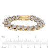 Thumbnail Image 3 of Previously Owned - Men's 1-3/8 CT. T.W. Diamond Curb Chain Bracelet in Hollow 10K Gold - 8.5"