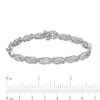 Thumbnail Image 3 of Previously Owned - 2 CT. T.W. Diamond Scallop Edge Bracelet in 10K White Gold – 7.25"