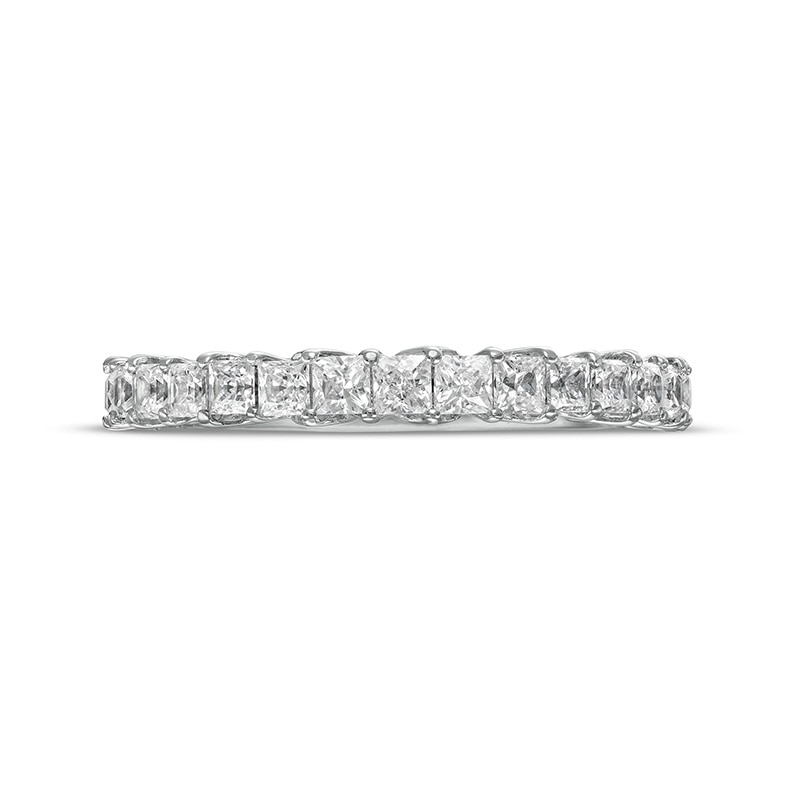 Main Image 3 of Previously Owned - Vera Wang Love Collection 1 CT. T.W. Princess-Cut Diamond Anniversary Band in 14K White Gold