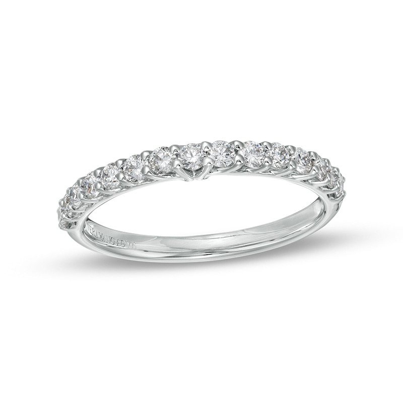 Main Image 1 of Previously Owned - TRUE Lab-Created Diamonds by Vera Wang Love 1/2 CT. T.W. Anniversary Band in 14K White Gold