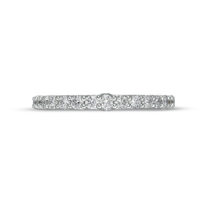 Main Image 4 of Previously Owned - TRUE Lab-Created Diamonds by Vera Wang Love 1/2 CT. T.W. Anniversary Band in 14K White Gold