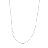 Thumbnail Image 3 of Previously Owned - You're the One™ 1/3 CT. T.W.  Lab-Created Diamond Chevron Necklace in 14K White Gold (F/SI2) – 18.5&quot;