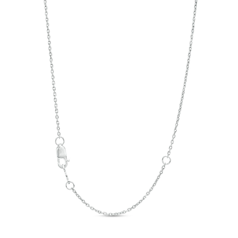 Main Image 3 of Previously Owned - You're the One™ 1/3 CT. T.W.  Lab-Created Diamond Chevron Necklace in 14K White Gold (F/SI2) – 18.5&quot;