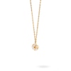 Thumbnail Image 0 of Previously Owned - 1/8 CT. T.W. Lab-Created Diamond Flower Necklace in 14K Gold – 19.5"