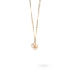 Thumbnail Image 3 of Previously Owned - 1/8 CT. T.W. Lab-Created Diamond Flower Necklace in 14K Gold – 19.5"