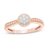 Thumbnail Image 1 of Previously Owned - 1/4 CT. T.W. Multi-Diamond Diamond Frame Promise Ring in 10K Rose Gold