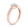 Thumbnail Image 2 of Previously Owned - 1/4 CT. T.W. Multi-Diamond Diamond Frame Promise Ring in 10K Rose Gold